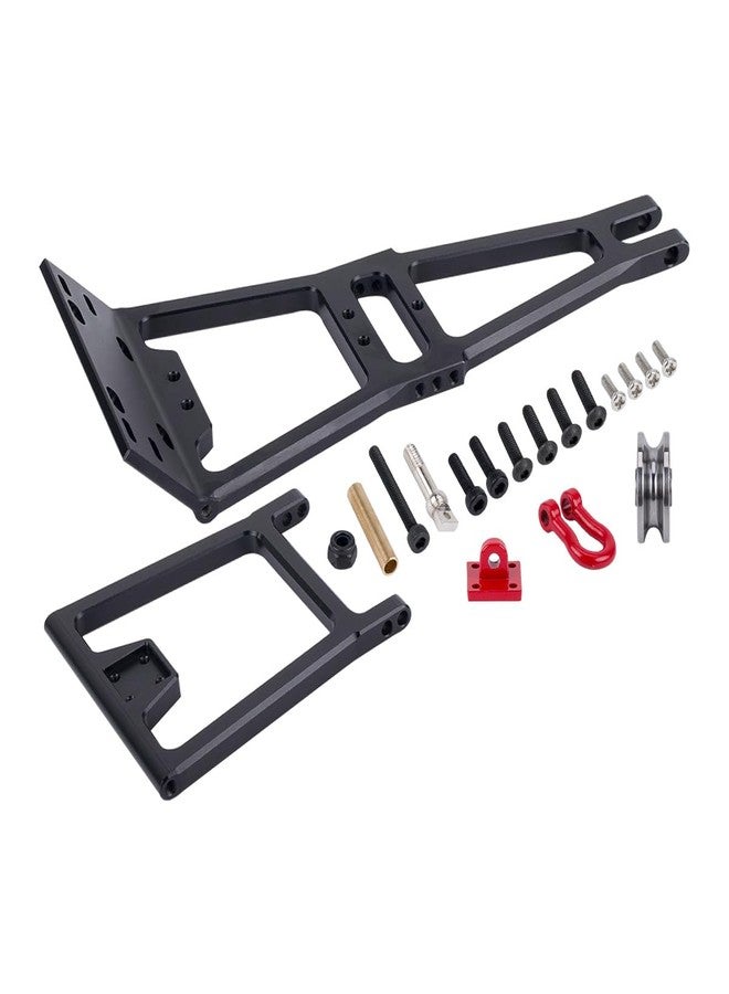 VNUHV RC Serve Rescue Tow Truck Wrecker KIT DIY Tool for 1/10 RC Crawler Car Axial SCX10 TRX4 Capra D90 LCG Chassis Part (Black) - Image 1
